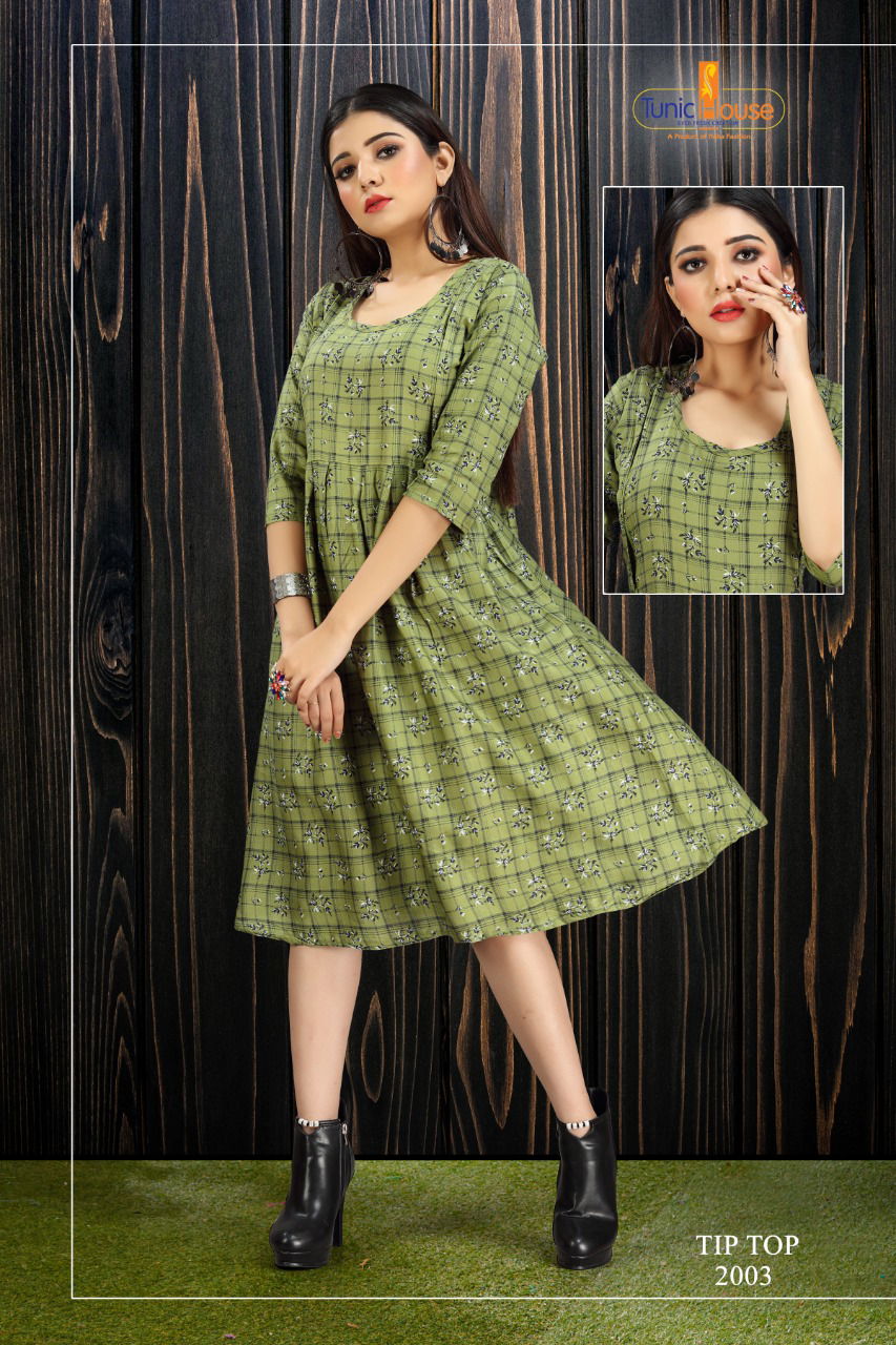 Tip Top Feeding Top Tunic House Designer Party Wer Printed Kurti collection